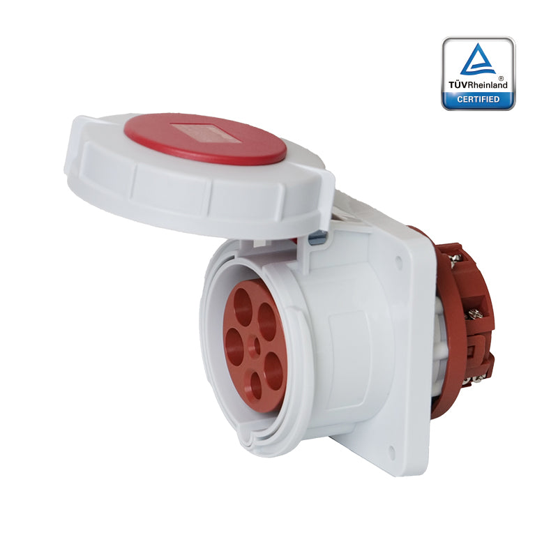 KUPO K3352 Panel Female - 63A 6h IP67, 3P+N+E, 220-415V