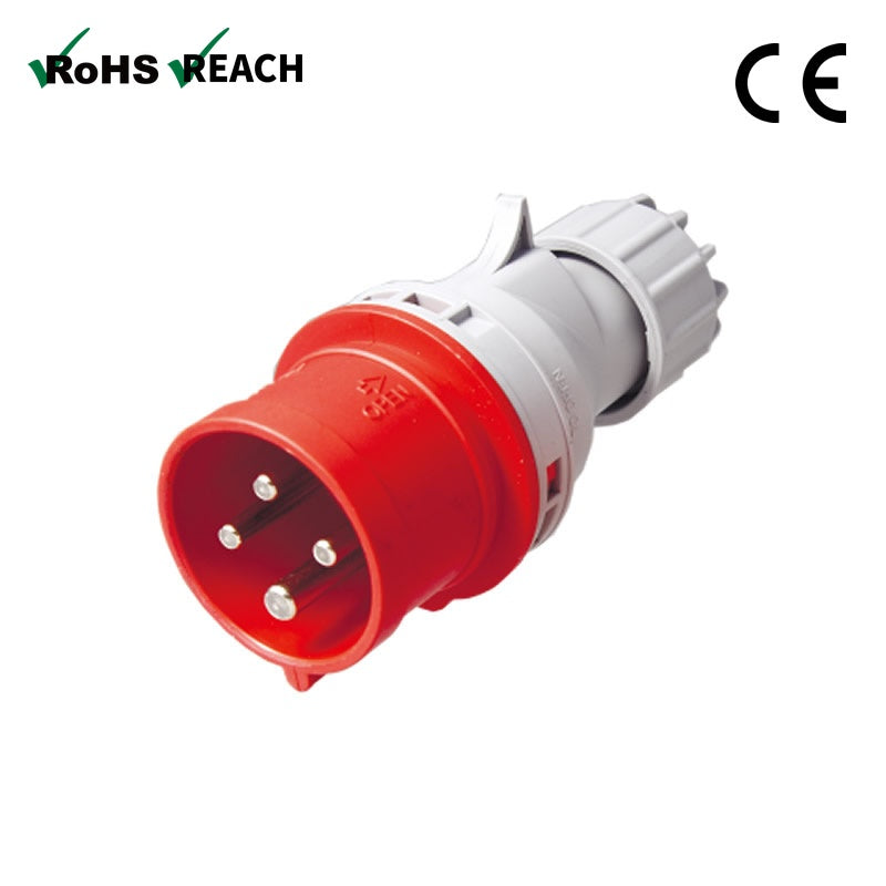 KHTN014 - KUPO CEE Form 16A 4-Pole Industrial Plug, 400V, IP44