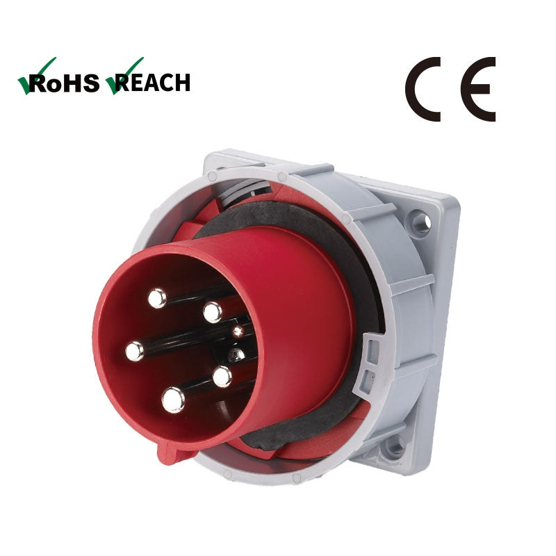 KHTN6351 - KUPO CEE Form 63A 5-Pole Industrial Inlet, 400V, IP67