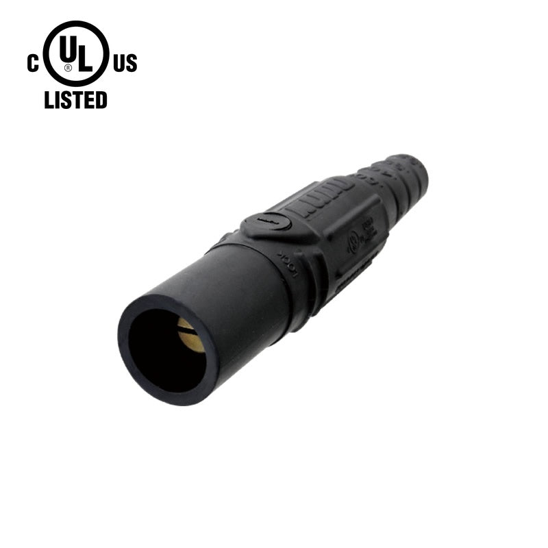 KL-150LMBK - K-LOK 150A Male CAM-Type Line Connector, Black
