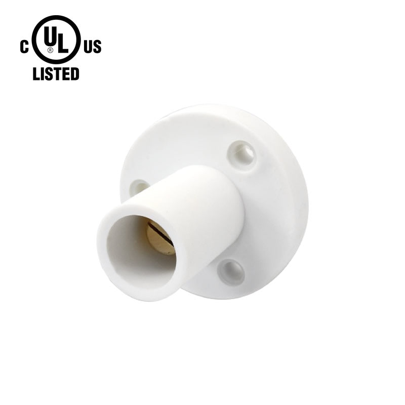 KL-150SMW - K-LOK 150A Male CAM-Type Panel Mount Receptacle, Threaded Stud, White