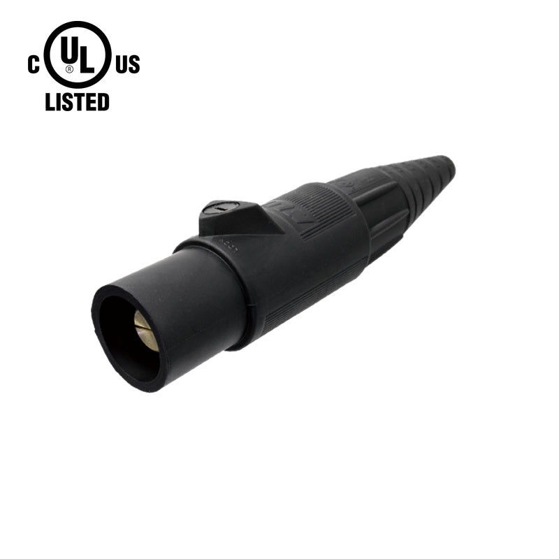KL-400LMBK - K-LOK 400A Male CAM-Type Line Connector, Black