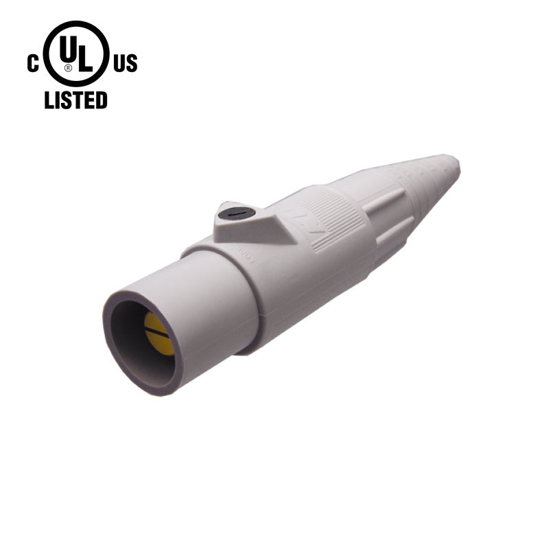 KL-400LMGY - K-LOK 400A Male CAM-Type Line Connector, Grey