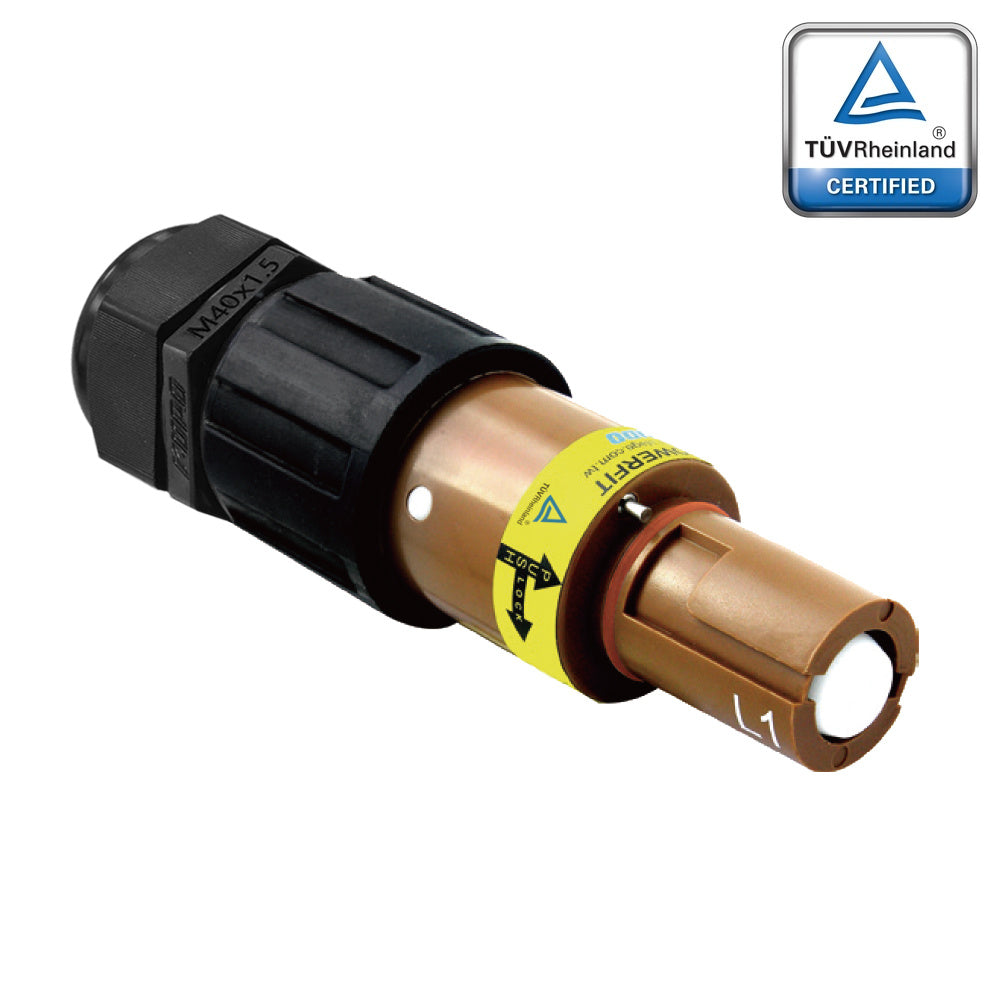 PFLD-1BN-C300M40 - PowerFit 750A Drain Line Connector, Brown (L1)