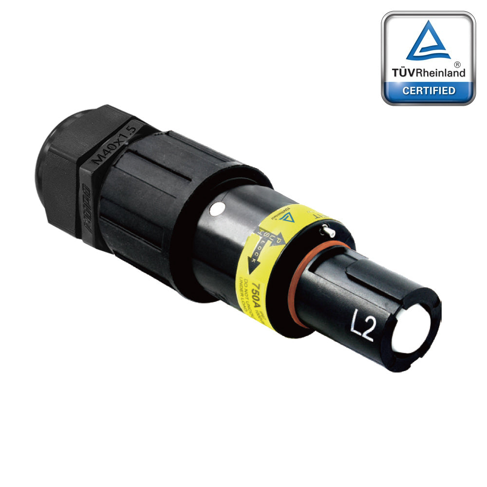 PFLD-2BK-C300M40 - PowerFit 750A Drain Line Connector, Black (L2)