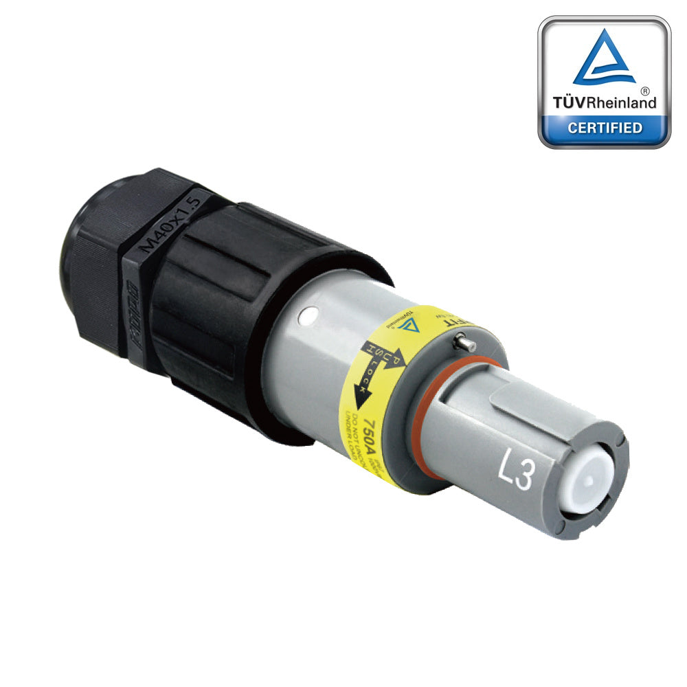 PFLD-3GY-C300M40 - PowerFit 750A Drain Line Connector, Gray (L3)