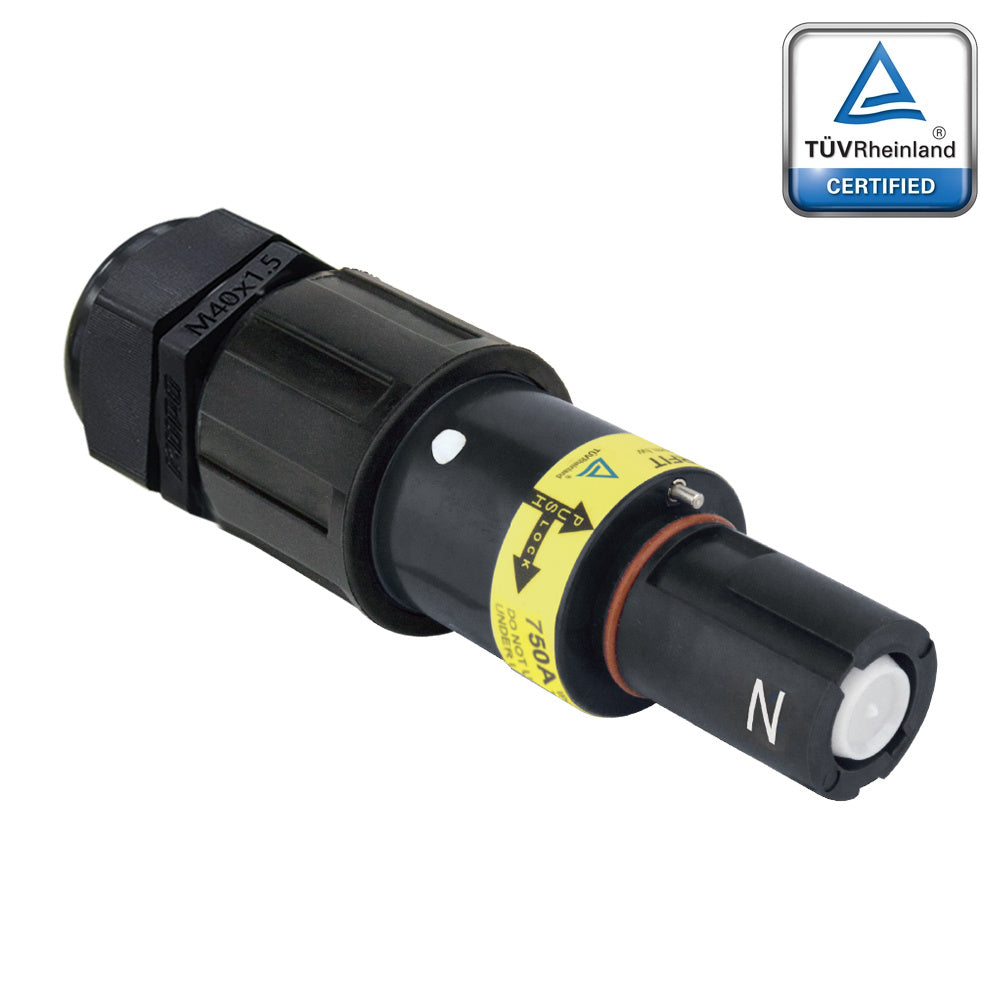PFLD-NBK-C300M40 - PowerFit 750A Drain Line Connector, Black (N)