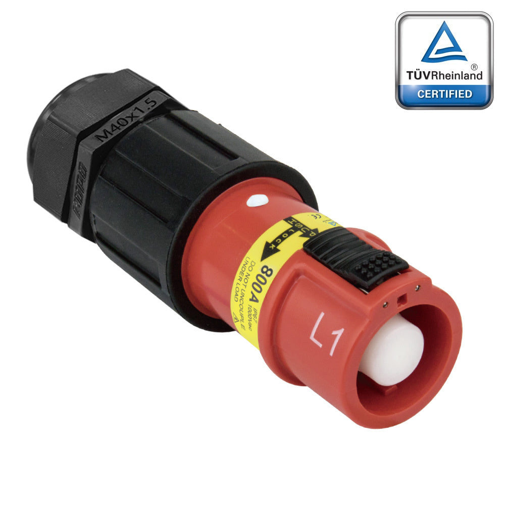 PFLS-1R-C300-400-M40-M50 - PowerFit 800A Line Source, L1 (Line 1) Red