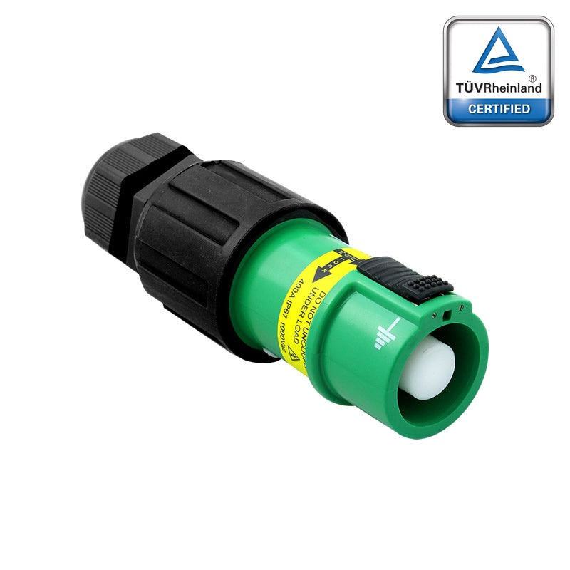 PFLS-EGN-S120M40A - PowerFit 400A Source Line Connector, Green (PE)