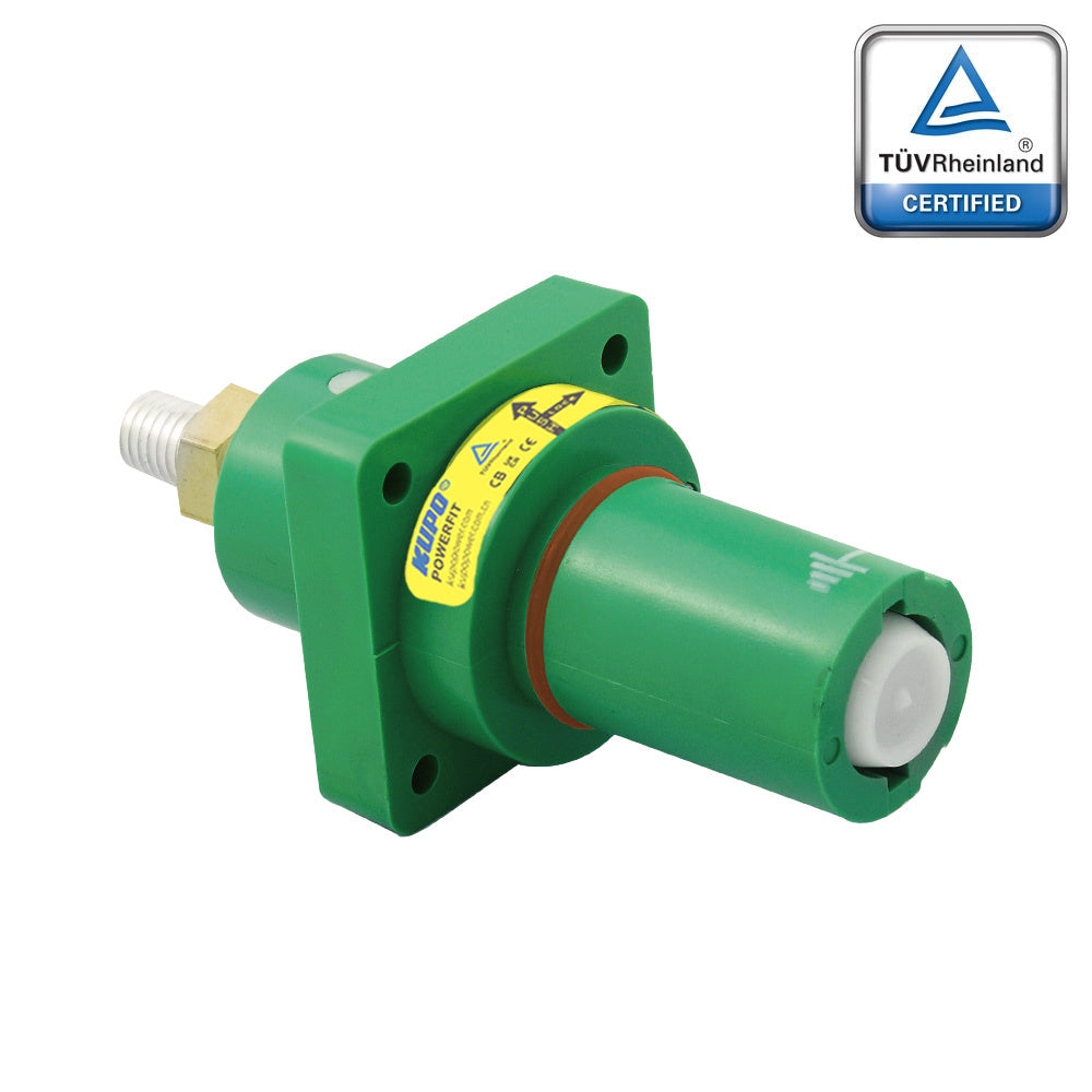 PFPD-EGN-T8 - PowerFit 800A Panel Drain, Earth - Ground Green