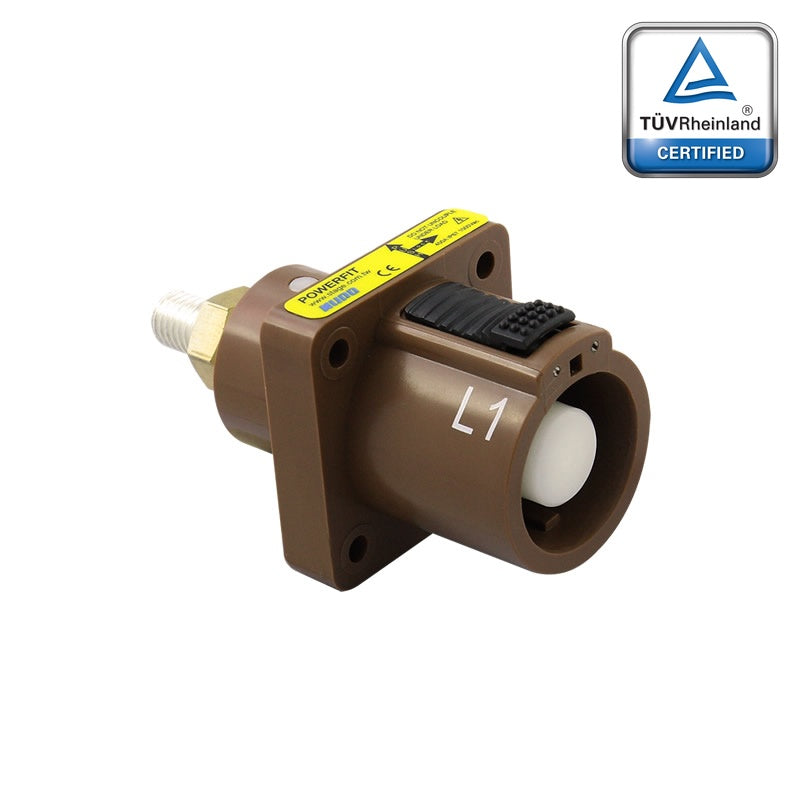 PFPS-1BN - PowerFit 400A Source Panel Connector, Brown (L1)