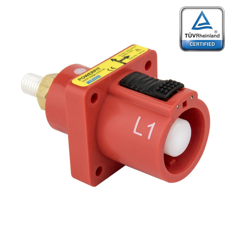 PFPS-1R - PowerFit 400A Source Panel Connector, Red (L1)