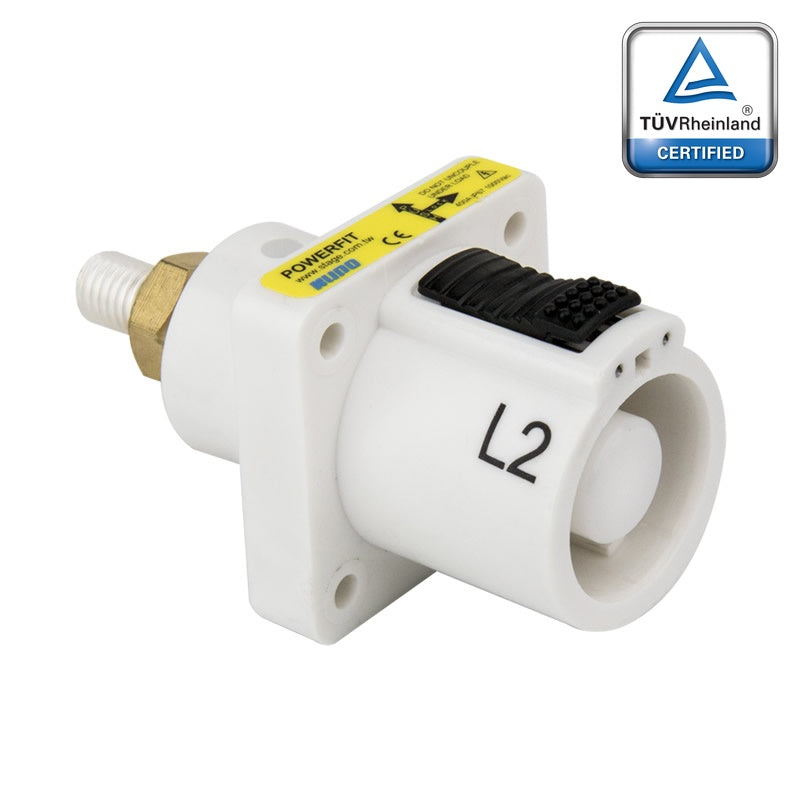 PFPS-2W - PowerFit 400A Source Panel Connector, White (L2)