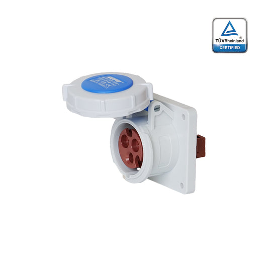 KUPO K3132 Panel Female - 16A 6h IP67, 2P+E, 220-250V