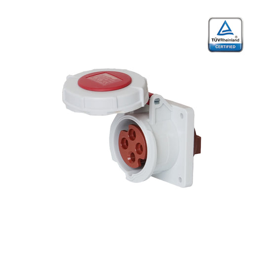 KUPO K3142 Panel Female - 16A 6h IP67, 3P+E, 380-415V