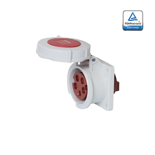 KUPO K3152 Panel Female - 16A 6h IP67, 3P+N+E, 220-415V
