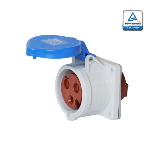 KUPO K3231 Panel Female - 32A 6h IP44, 2P+E, 220-250V