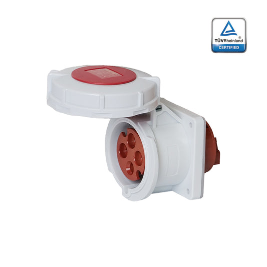 KUPO K3242 Panel Female - 32A 6h IP67, 3P+E, 380-415V