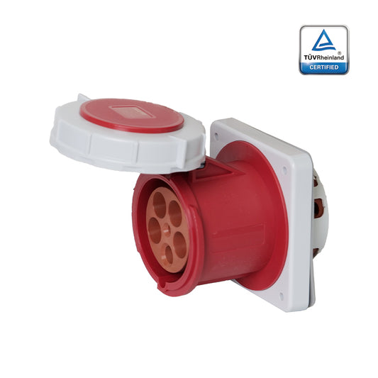 KUPO K3452 Panel Female - 125A 6h IP67, 3P+N+E, 220-415V