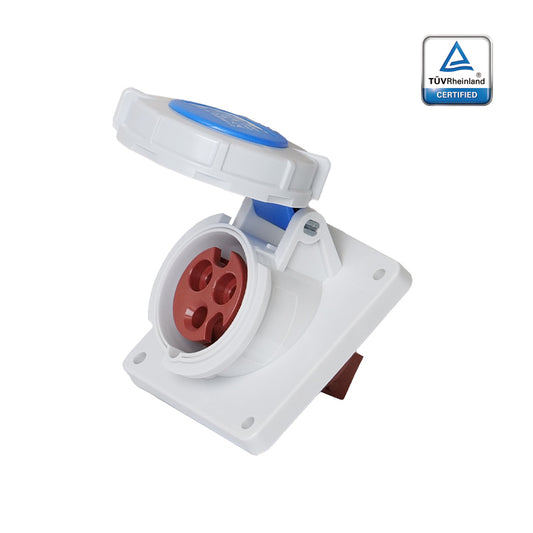 KUPO K4132 Concealed Inclined Female - 16A 6h IP67, 2P+E, 220-250V