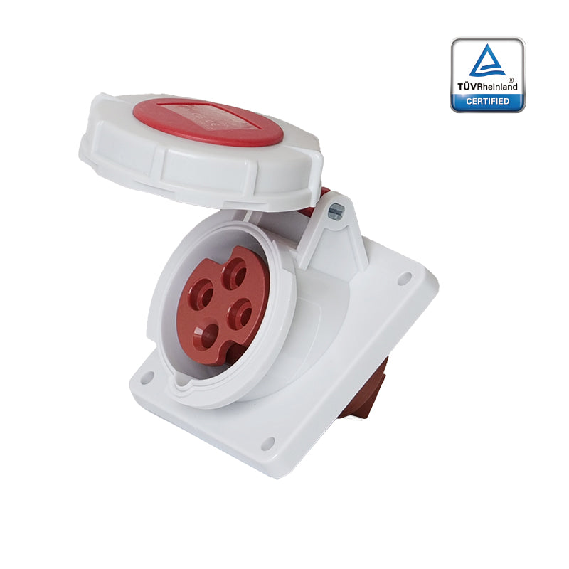 KUPO K4142 Concealed Inclined Female - 16A 6h IP67, 3P+E, 380-415V