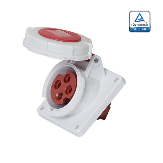 KUPO K4142 Concealed Inclined Female - 16A 6h IP67, 3P+E, 380-415V