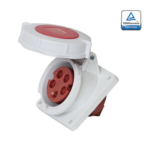 KUPO K4152 Concealed Inclined Female - 16A 6h IP67, 3P+N+E, 220-415V