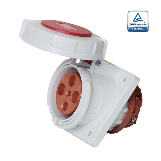 KUPO K4342 Concealed Inclined Female - 63A 6h IP67, 3P+E, 380-415V