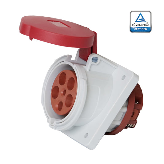 KUPO K4351 Concealed Inclined Female - 63A 6h IP44, 3P+N+E, 220-415V
