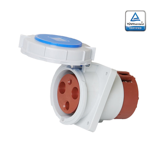 KUPO K4432 Concealed Inclined Female - 125A 6h IP67, 2P+E, 220-250V