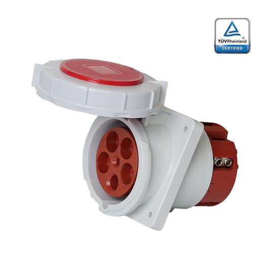 KUPO K4452 Concealed Inclined Female - 125A 6h IP67, 3P+N+E, 220-415V