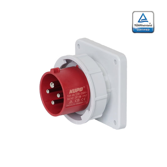 KUPO K6142 Appliance Male - 16A 6h IP67, 3P+E, 380-415V