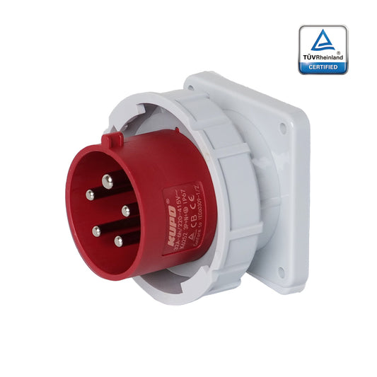 KUPO K6232 Appliance Male - 32A 6h IP67, 2P+E, 220-250V