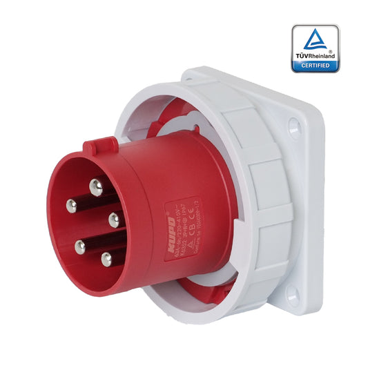 KUPO K6352 Appliance Male - 63A 6h IP67, 3P+N+E, 220-415V