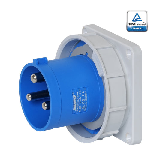 KUPO K6432 Appliance Male - 125A 6h IP67, 2P+E, 220-250V
