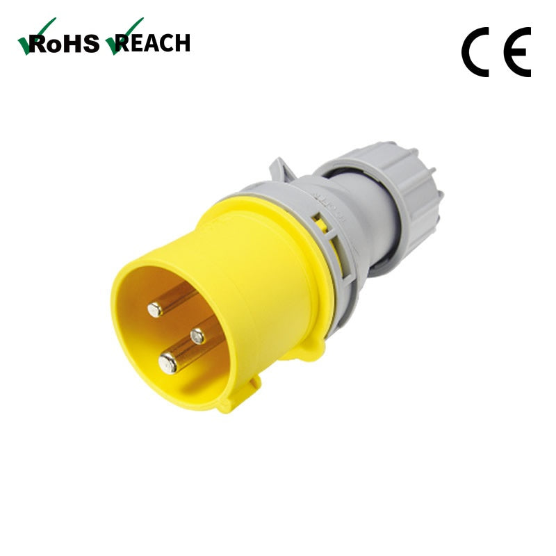 KHTN013-4 - KUPO CEE Form 16A 3-Pole Industrial Plug, 110V, IP44