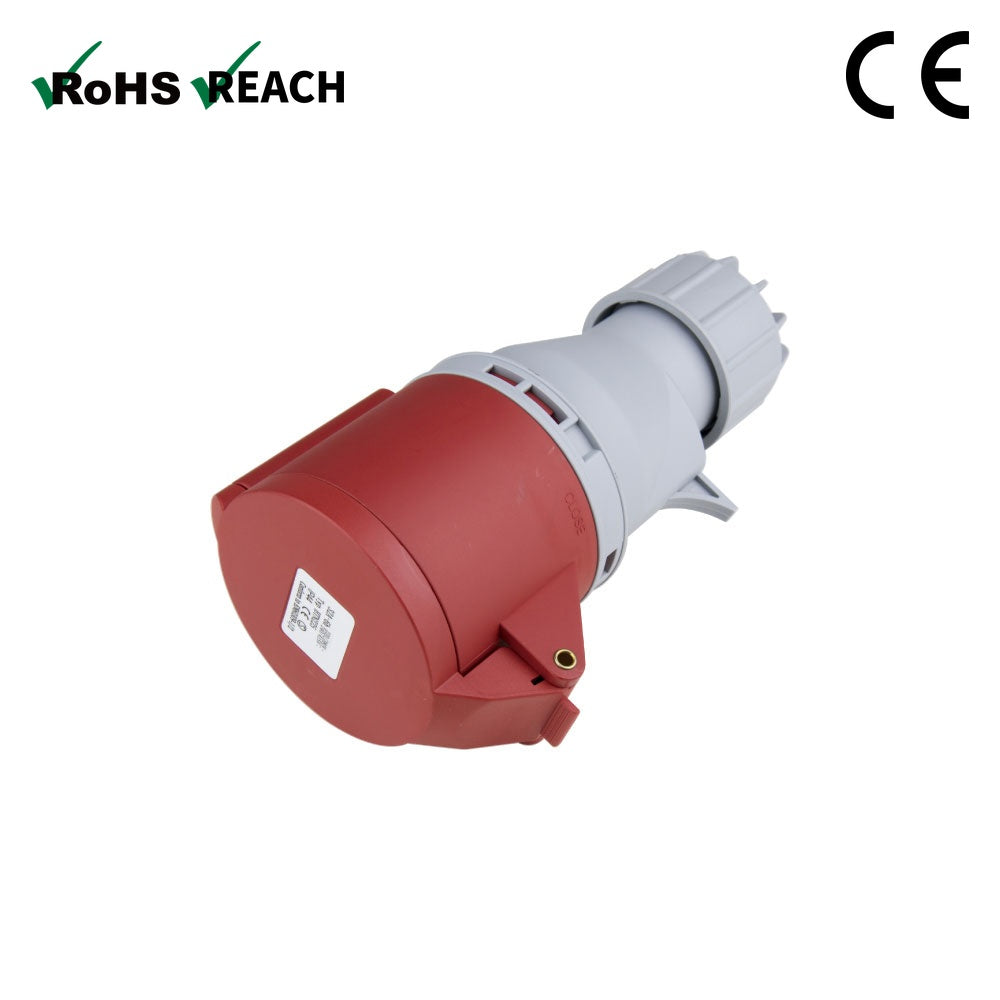KHTN224 - KUPO CEE Form 32A 4-Pole Industrial Connector, 400V, IP44