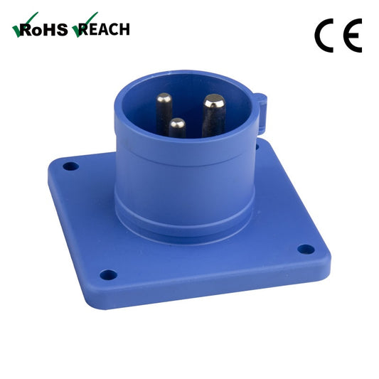 KHTN613 - KUPO CEE Form 16A 3-Pole Industrial Inlet, 230V, IP44