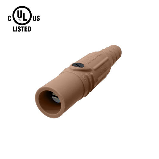 KL-150LMBN - K-LOK 150A Male CAM-Type Line Connector, Brown