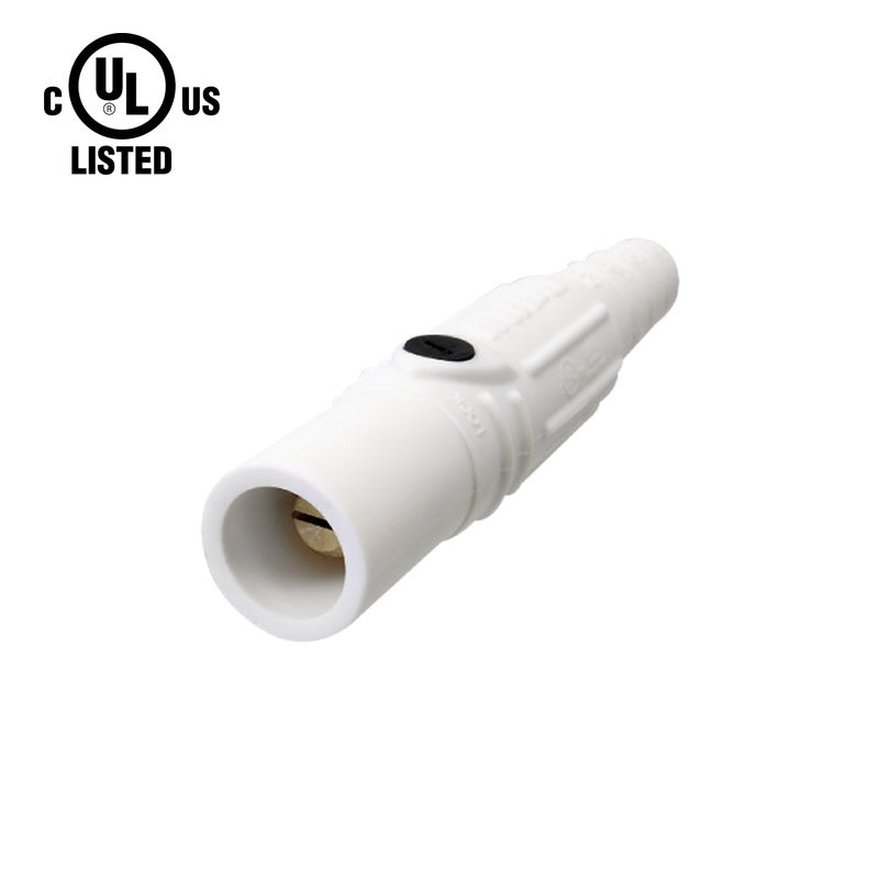 KL-150LMW - K-LOK 150A Male CAM-Type Line Connector, White