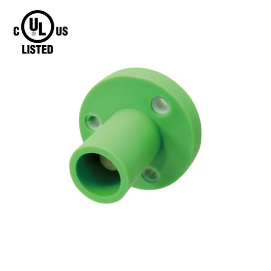 KL-150SMG - K-LOK 150A Male CAM-Type Panel Mount Receptacle, Threaded Stud, Green