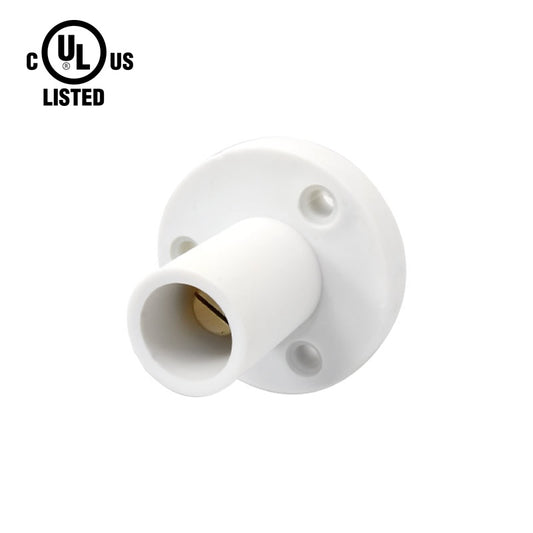 KL-150SMW - K-LOK 150A Male CAM-Type Panel Mount Receptacle, Threaded Stud, White