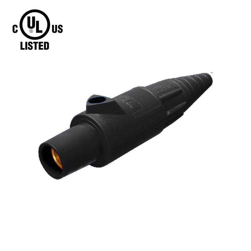 KL-400LFBK - K-LOK 400A Female CAM-Type Line Connector, Black