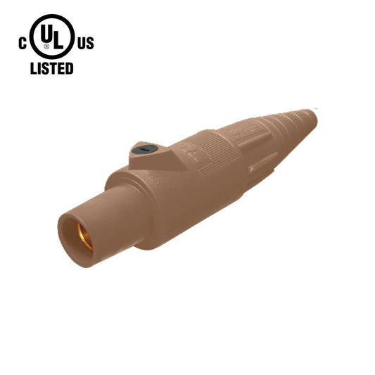KL-400LFBN - K-LOK 400A Female CAM-Type Line Connector, Brown