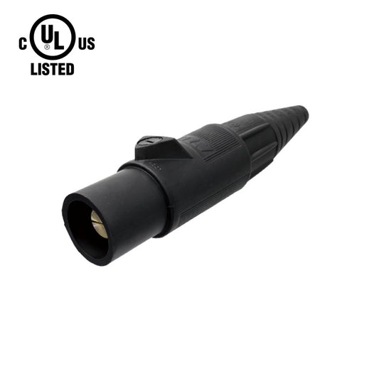 KL-400LMBK - K-LOK 400A Male CAM-Type Line Connector, Black