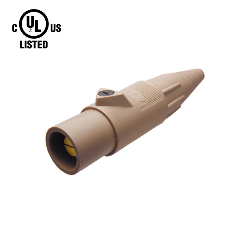 KL-400LMBN - K-LOK 400A Male CAM-Type Line Connector, Brown