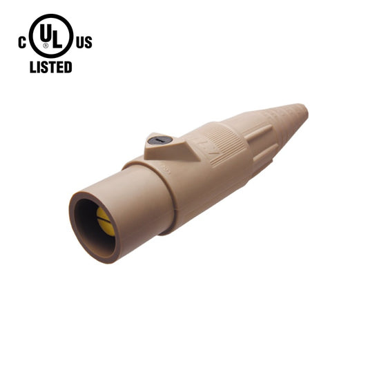 KL-400LMBN - K-LOK 400A Male CAM-Type Line Connector, Brown