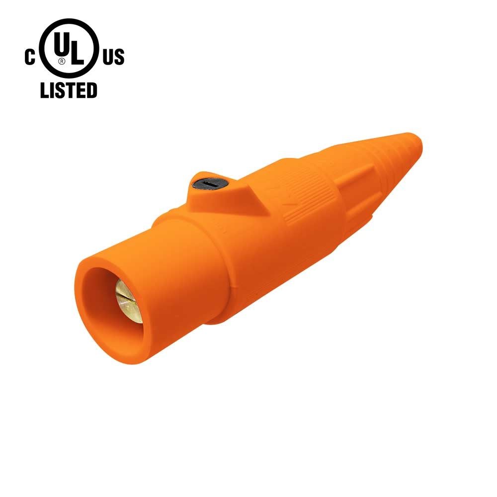 KL-400LMO - K-LOK 400A Male CAM-Type Line Connector, Orange