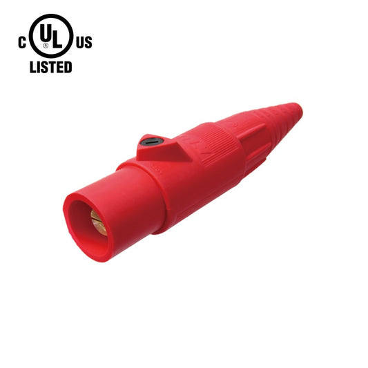 KL-400LMR - K-LOK 400A Male CAM-Type Line Connector, Red