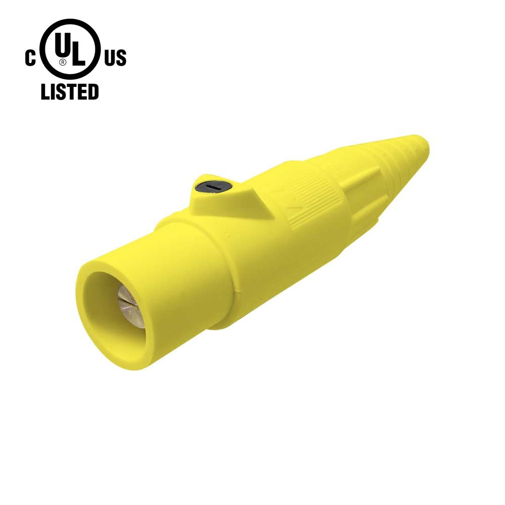 KL-400LMY - K-LOK 400A Male CAM-Type Line Connector, Yellow